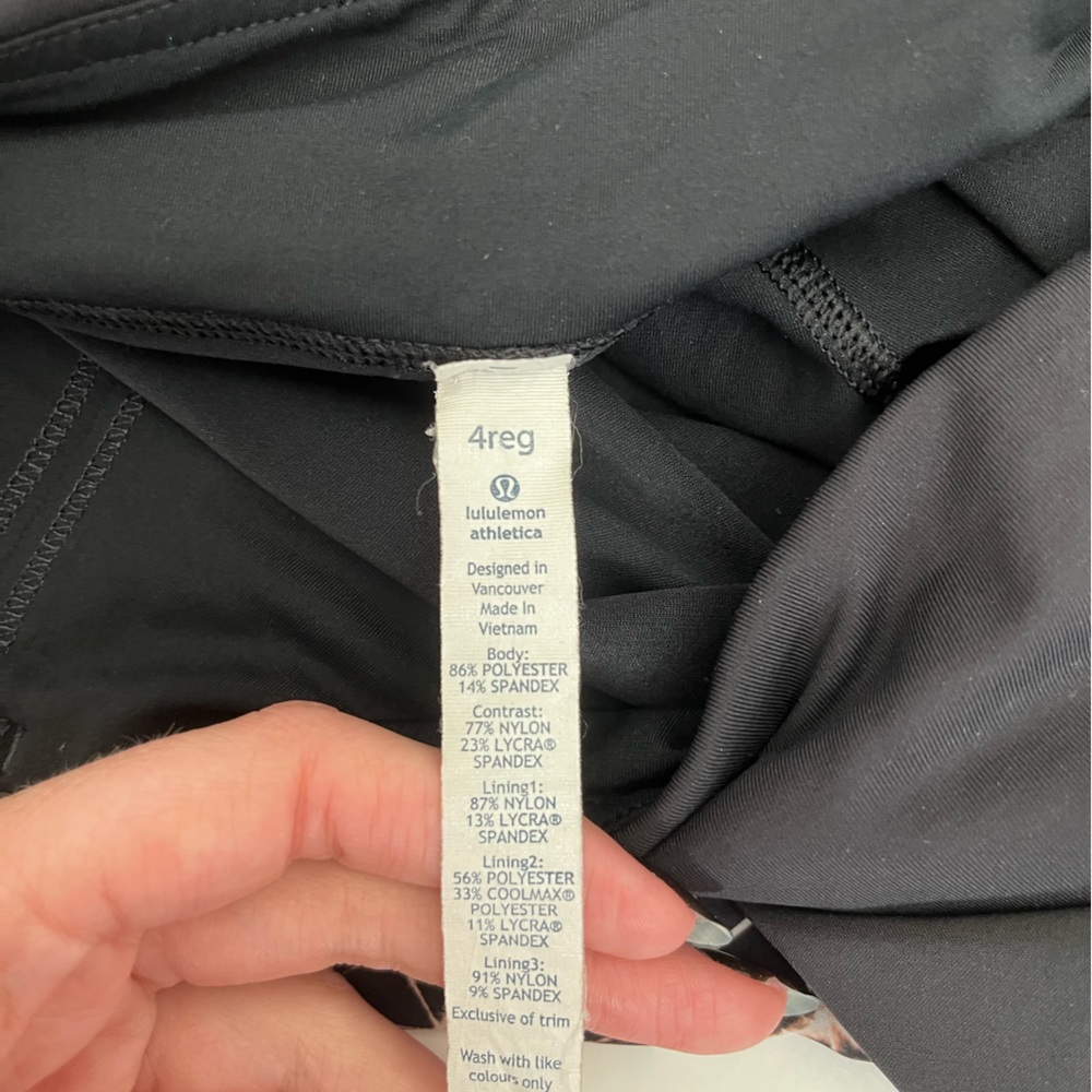 Lululemon Pace Rival Pleated Color Block Running … - image 7